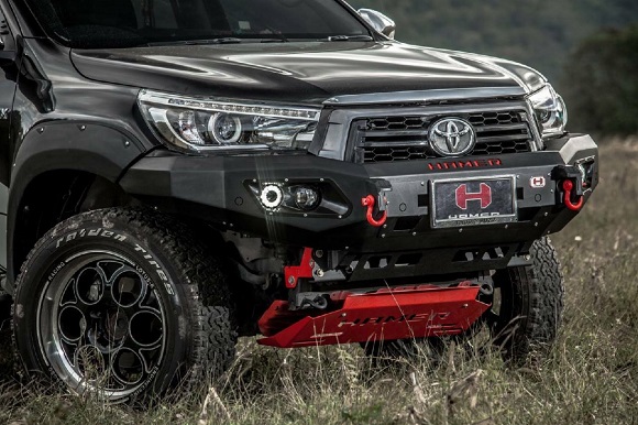 hilux with bull bars