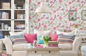 Shut the Door on Boring: Decorate Your Walls with Floral Wallpaper