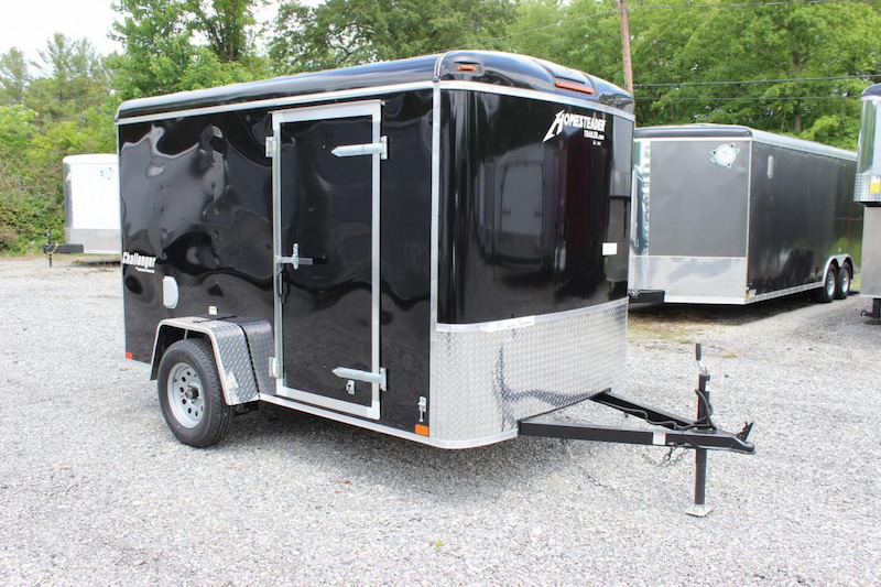 Black Enclosed cargo trailer