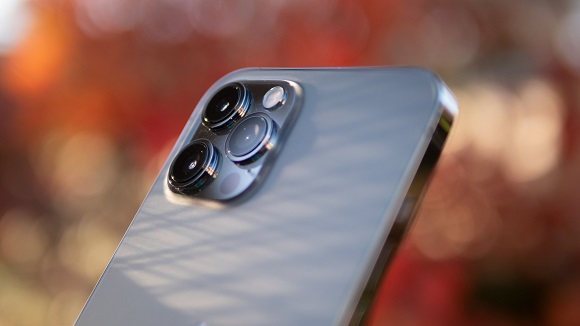 close-up of iphone 12 camera
