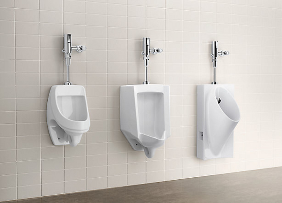 different size urinals