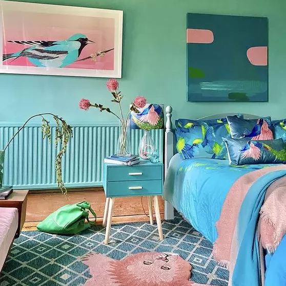 Colorful style bedroom
